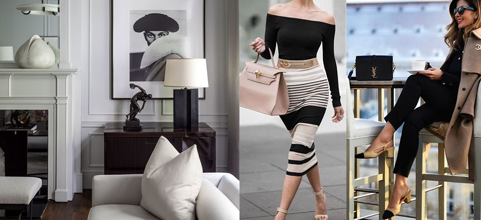 Elegantní styl - inspirace módy a interiéru z pinterest.com