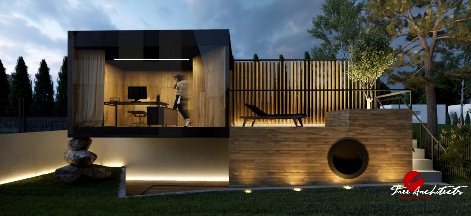 Private house design Lodenice crossover villa bungalow 2020