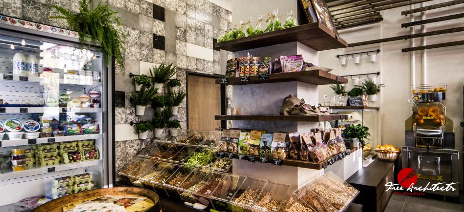 BIIO gurmánské speciality a farmářský krámek Praha 10 Vršovice design a realizace obchodu 50m2 - realizace 2015