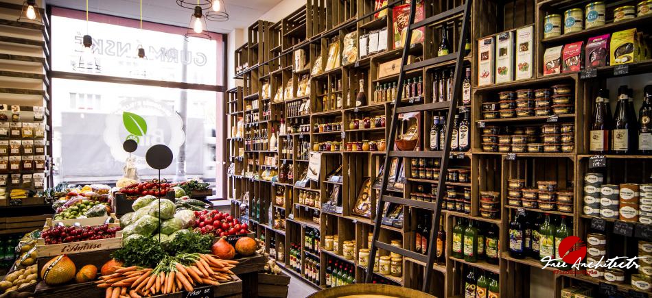 BIIO gurmánské speciality a farmářský krámek Praha 10 Vršovice design a realizace obchodu 50m2 - realizace