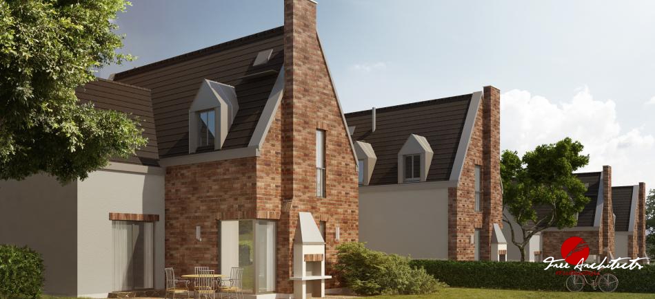 LORETA HOMES Pyšely návrh příměstskéh satelitu se stylovými bungalovy a anglickými domy 2012-2016
