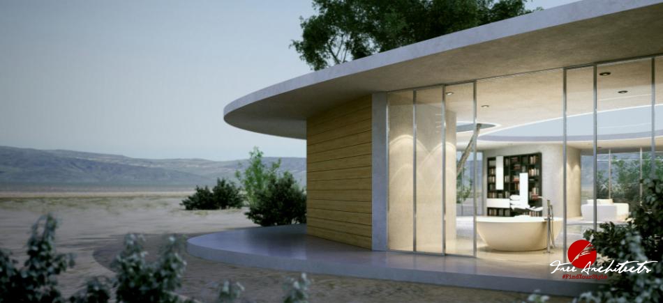 Casa Rondo experimental circular villa with panoramatic horizon view