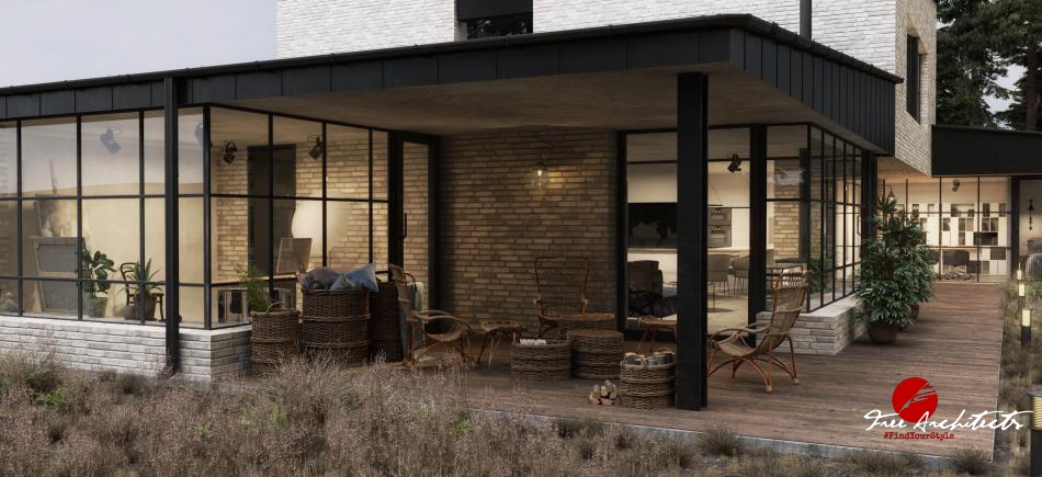 Forest house design private industrial villa 2016